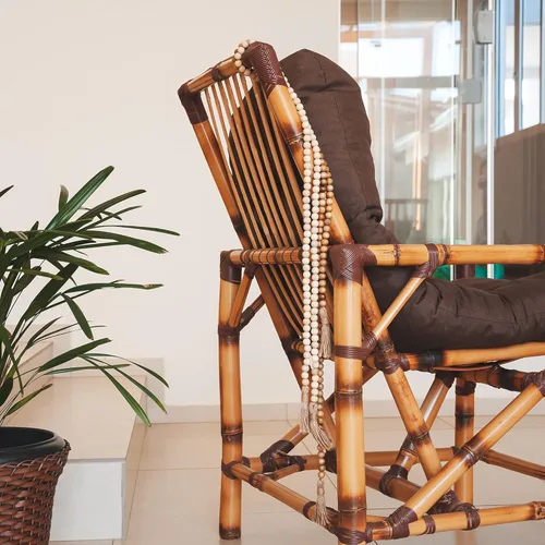 Vista 7 de Nanalou Guirnalda de cuentas de madera Añade un toque de estilo bohemio a la decoración de tu casa de campo con una guirnalda de cuentas de madera