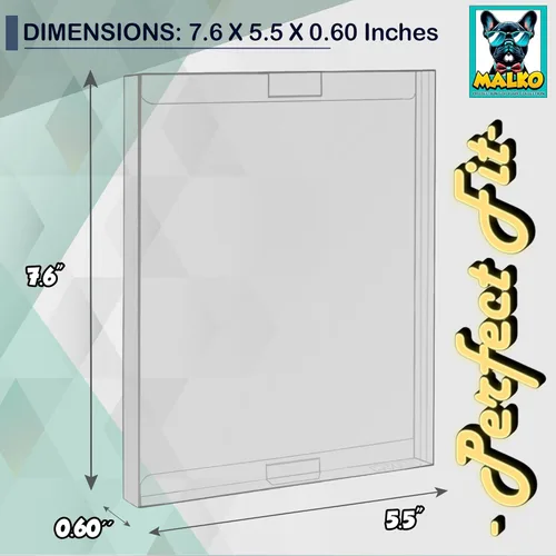 Vista 3 de MALKO Paquete de 10 fundas protectoras de videojuegos compatibles con: PS2 WII - WII U Gamecube Funda estándar para Xbox y DVD Funda