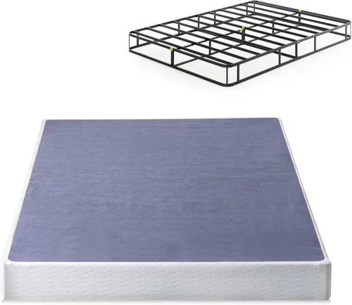 Vista 7 de Sommier inteligente de 7 pulgadas Zinus base de colchón estructura de acero fuerte armado fácil requerido, Acero
