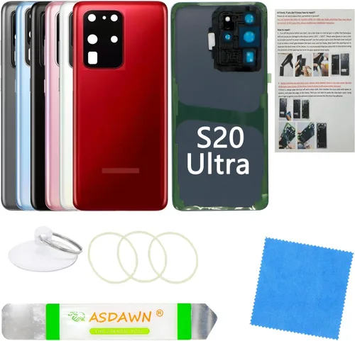 Vista 84 de Estuche de panel de vidrio trasero de repuesto para Galaxy S8 con manual de instalación + lente de cámara preinstalada + todo el adhesivo + kit