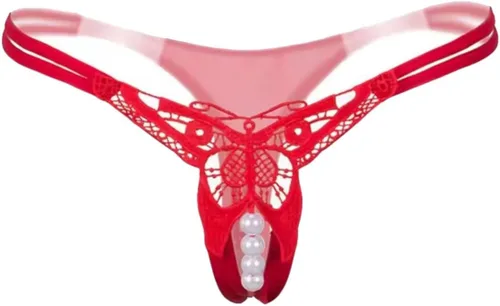 Vista 24 de Tanga de cintura baja con bordado de mariposa para mujer 6 Pack-Multicolor