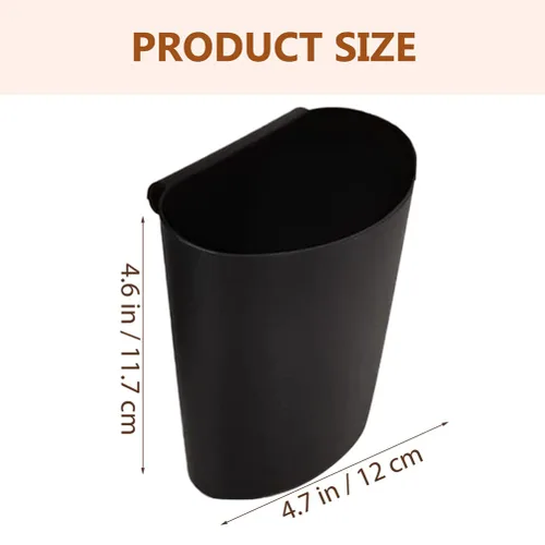 Vista 6 de STOBOK Cesta de almacenamiento de 4 piezas, contenedor de mesa, papelera de pared, soporte para lápices, bote de basura compacto, papelera rodante