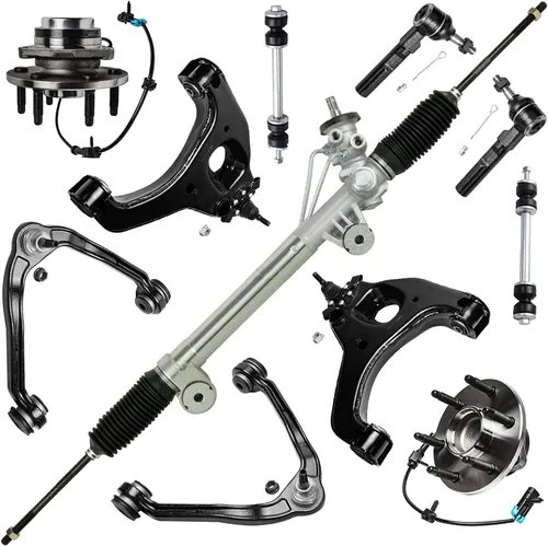 Vista 36 de Detroit Axle - Kit de suspensión de 14 piezas para Jeep Liberty 2006-2007, 2 cubos de rodamiento de ruedas, 2 brazos de control superior, 2 rótulas