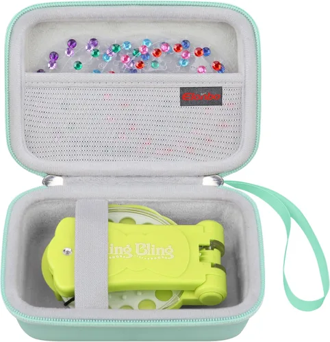 Elonbo Estuche de transporte para Blinger Dazzling Starter Kit, Blinger Kids Glam Collection Kit de iniciación, bolsa de almacenamiento, herramienta