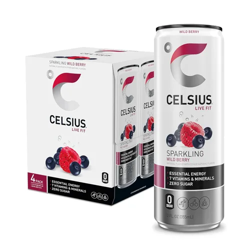 Vista 32 de CELSIUS Essential Energy Drink - Bebida energética esencial de 12 onzas líquidas, Arctic Vibe Sparkling Frozen Berry Edition (paquete de 12)