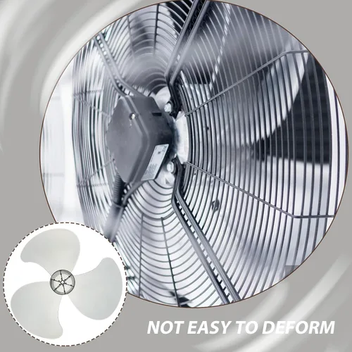 Vista 9 de Reemplazo de cuchillas de ventilador, hoja de ventilador de plástico de 3 hojas con tuerca, accesorios generales para ventiladores domésticos, parte