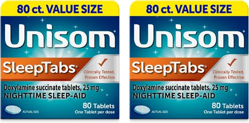 Vista 7 de Unisom SleepTabs, Ayuda nocturna para dormir, succinato de doxilamina, 80 tabletas