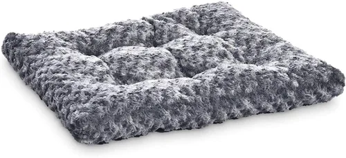 Vista 9 de Amazon Basics Cama y almohadilla para gatos y perros, lavable a máquina, interior, 23 x 18 x 2.5 pulgadas, gris