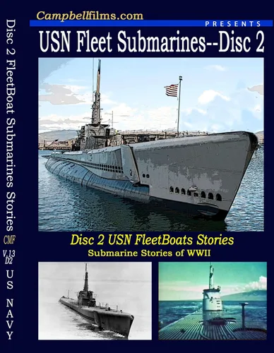 US Navy Fleet Boat Submarines Gato Baleo Class WW2 Stories old Films DVD