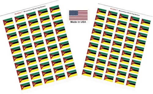 Vista 264 de 100 calcomanías de la bandera de Afganistán, dos hojas de 50, 1.5" x 1" hechas en Estados Unidos, calcomanías autoadhesivas para álbum de recortes