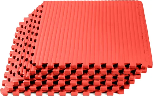Vista 11 de We Sell Mats 3/4 Inch Thick Martial Arts EVA Foam Exercise Mat, Tatami Pattern, Interlocking Floor Tiles for Home Gym, MMA, Anti-Fatigue Mats, 24 in