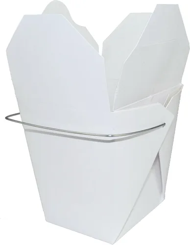 Vista 2 de Cajas para llevar comida china: 16 onzas - Blanco., Contemporáneo, Blanco