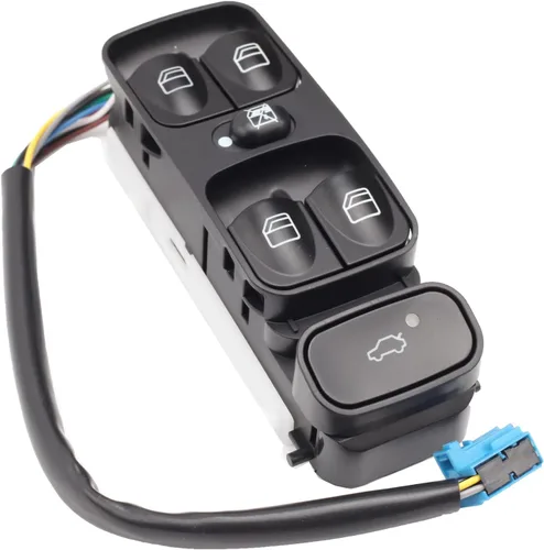 Vista 2 de Interruptor principal de ventana eléctrica del lado del conductor, botón eléctrico compatible con C230 C240 C280 C320 C350 C55 C32, repuesto #