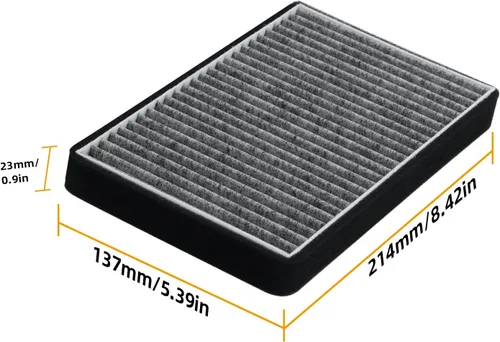 Vista 6 de CF8791A(CP791) Filtro de aire de cabina con carbón activado compatible con Cadillac Escalade 2002, Chevy Avalanche/Silverado/Suburban, GMC