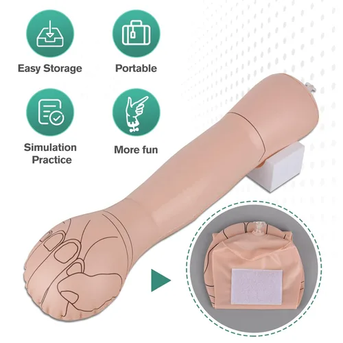 Vista 4 de Ultrassist Kit de práctica de inyección intradérmica para estudiantes de enfermería, almohadilla de entrenamiento de inyección intradérmica, kit