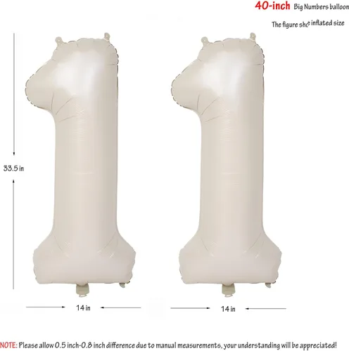Vista 232 de Globos de 40 pulgadas con números de caramelo, papel de aluminio de helio, globos de látex de Mylar para fiesta de cumpleaños, decoración digital 0