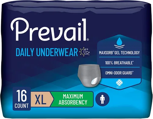 Vista 7 de Prevail - Ropa interior protectora para hombre - Ropa interior para incontinencia pull-up - Pañal desechable para adultos - Máxima absorción