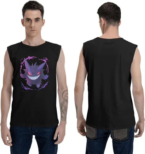 Vista 3 de DPFHL Gengar Tank Tops Mens T-Shirt Sleeveless Shirt