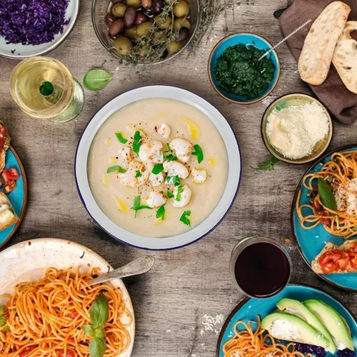 Vista 7 de Hemoton Cuenco esmaltado de 0.5 litros, 2 cuencos de ensalada de estilo vintage, cuencos apilables de esmalte, cuencos de cena esmaltados duraderos