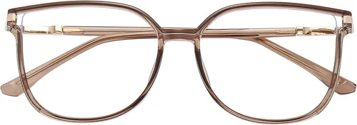 GUDVUE - Gafas de luz azul para mujer/mujer con purpurina de ojo de gato Champagne Pro