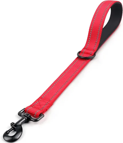 Vista 12 de Joytale Correa corta y fuerte para perro de 1 pie, 1.2 pulgadas de ancho, resistente, mango acolchado para control de tráfico, correa reflectante