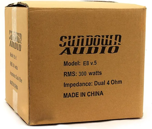 Vista 4 de Sundown Audio E-8 V.5 D2 8" 300 Watts RMS Dual 2-Ohm Serie EV.5 Subwoofer
