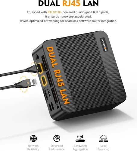 Vista 12 de BOSGAME P6 Neo Mini PC, AMD Ryzen 7 6800H 24GB LPDDR5X RAM 512GB PCIe SSD