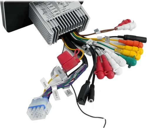 Vista 4 de Rockville RGHR51 5 Zona Solo DIN Receptor Marino Bluetooth/Radio/Cableado Remoto