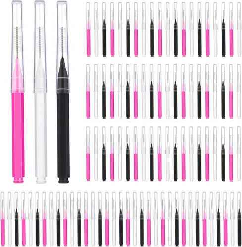 Vista 20 de Patelai 100 piezas cepillo para brackets cepillo interdental palillo de dientes cabezal de hilo dental cepillo de higiene dental limpiador