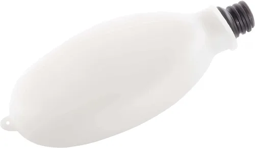 Vista 4 de Bolsa de ducha compacta de silicona, kit de ducha de viaje reutilizable, capacidad de 11 onzas líquidas, color blanco