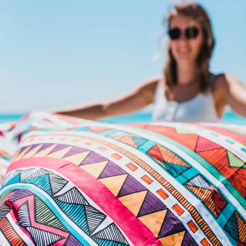 Vista 107 de 4Monster Toalla de playa de microfibra de secado rápido, toalla de viaje ligera súper absorbente para nadadores, toalla de camping sin arena