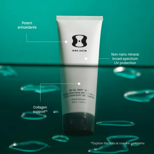 Vista 7 de OneSkin Body SPF OS-01 - Protector solar mineral de amplio espectro SPF 30+, protege la piel del envejecimiento UV y resistente al agua, incluye