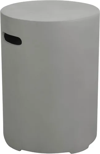 Vista 19 de AMS Fireplace Elementi Cubierta para Tanque de Propano de 20 Libras (Cilindro - Gris Oscuro) Hormigón Reforzado con Fibra de Vidrio Hecho a