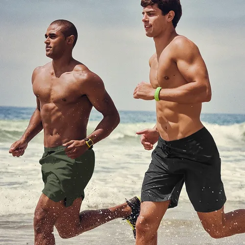 Vista 3 de Coofandy - Traje de baño para hombre, pantalones cortos de verano y playa de secado rápido