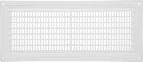 Vista 6 de Vent Systems Cubierta de ventilación de plástico blanco de 3 x 10 pulgadas (dimensiones de apertura), rejilla de retorno rectangular con pantalla