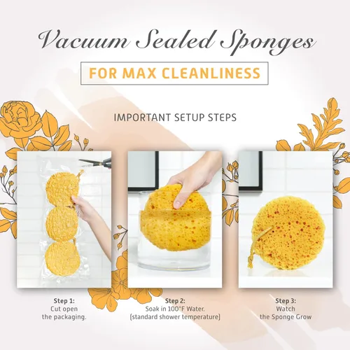 Vista 6 de Spongentle Ultra Soft Body Sponge, for Bath and Shower, Multiple Textures for Gentle Cleansing and Deep Exfoliation, Generous and Rich Lather, for
