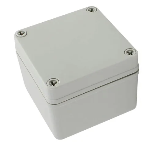 Vista 5 de YXQ 4.921 x 4.921 x 2.953 in Caja de conexiones para proyectos eléctricos, IP65, impermeable, ABS, bricolaje, carcasa para exteriores, gris