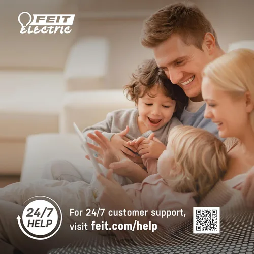 Vista 13 de Feit Electric Sensor de movimiento, no regulable, bombilla LED para interiores y exteriores con filamento expuesto, ST19 en base E26, alto CRI