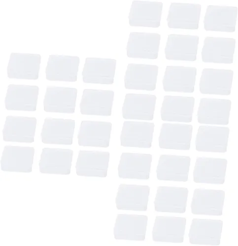 EXCEART Caja organizadora pequeña, cajas de plástico transparente, cajas de almacenamiento de plástico, contenedores de cuentas de plástico, bandeja