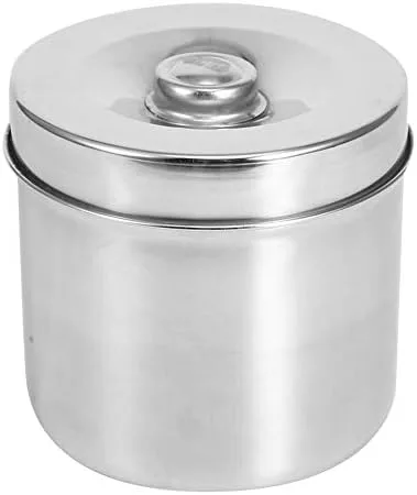 Tarro médico del acero inoxidable, suministros dentales que vendan el cenicero del envase el 12Cm para el tarro profesional del almacenamiento del
