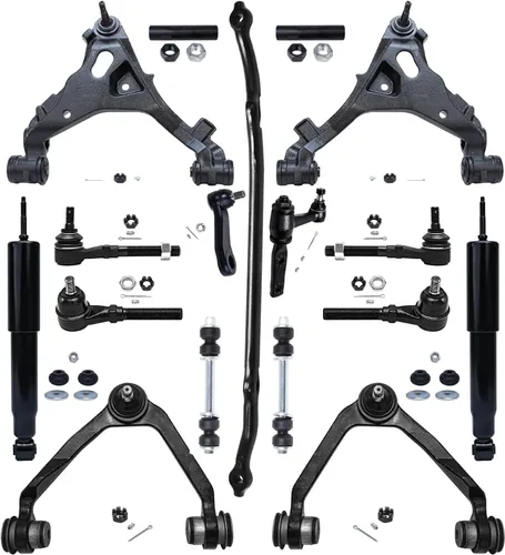 Vista 34 de Detroit Axle - Kit de suspensión RWD Front End de 16 piezas para Chrysler 300 Dodge Charger Challenger 11-14, 6 brazos de control, 4 barras