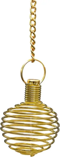 Vista 36 de Péndulos de metal curativos de Amazing Gemstone para adivinaci��n, cúpula dorada de acero de cobre de alta energía, péndulo de bronce, péndulos