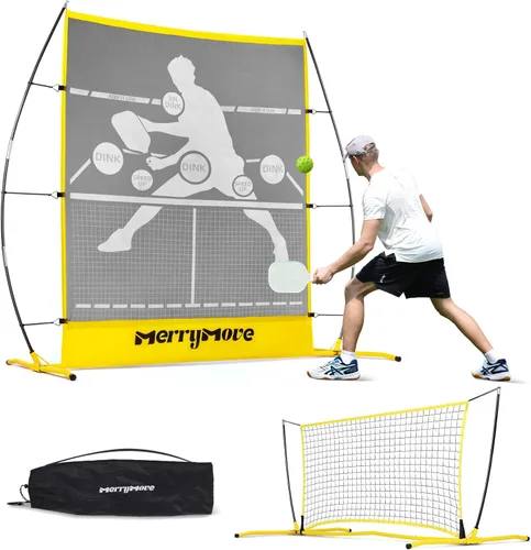Vista 8 de Pickleball Practice Rebounder Net: Pickleball Rebounder or 6FT Mini Pickle Ball Net Portable for Outdoor Driveway Backyard and Indoor Garage - 2in1