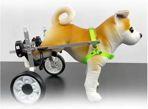 Dog Wheelchair for Back Legs, Lightweight Aluminum Alloy Dog Wheelchair, for Small Pets Hind Limbs Dog Carts with Wheels, Adjustable(L(Widen))