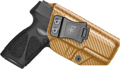 Vista 18 de Amberide IWB Kydex Holster for Taurus G3, Concealed Carry, No Optic/No Laser, Adjustable Cant, Posi-Click Retention, Made in USA