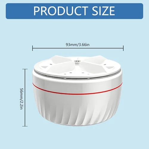 Vista 3 de Lavadora de ropa eficiente de energía pequeña lavadora automática para los apartamentos de los dormitorios rápida a la pequeña lavadora de los ciclos