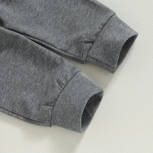 Vista 6 de FYBITBO Conjunto de ropa de bebé niño para bebé, sudadera con camiseta y pantalones deportivos para primavera, otoño e invierno