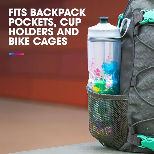 Vista 6 de HydraPak Botella Polar - Botella de agua deportiva Polar aislada - Libre de BPA, botella flexible deportiva y para bicicleta con asa