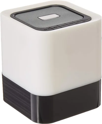 Boytone BT-83CR Radio FM portátil despertador inalámbrico Bluetooth 4.1 altavoz, lámpara táctil de luz nocturna de 3 vías, batería recargable