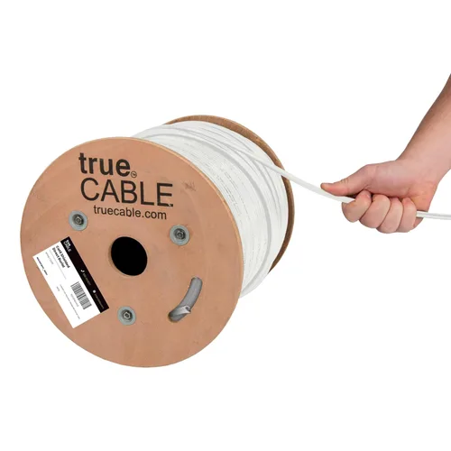 Vista 12 de TRUE CABLE Cable Ethernet Cat6 Direct Burial para exteriores, blindado F/UTP, 500 pies, marrón, cobre sólido desnudo 23 AWG, resistente al aire